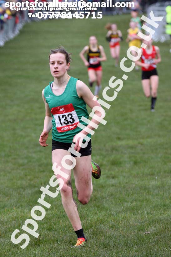 Intermediate girls 2019 New Balance English Schools Cross Country Champs, Temple Newsam, Leeds. Photo:  David T. Hewitson/Sports for All Pics